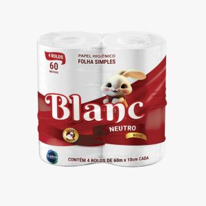 PAPEL HIGIÊNICO BLANC - 4 ROLOS/60M