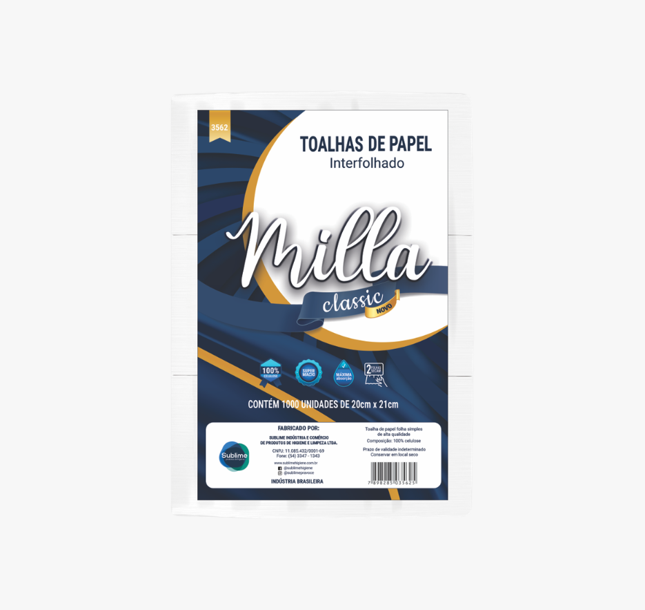 PAPEL TOALHA MILLA INTERFOLHA