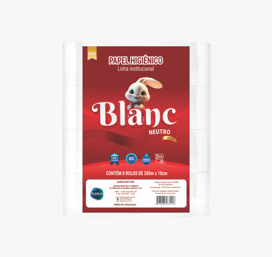PAPEL HIGIÊNICO BLANC ROLÃO