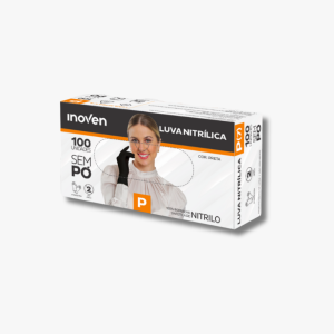 LUVA NITRÍLICA PRETA - SEM PÓ