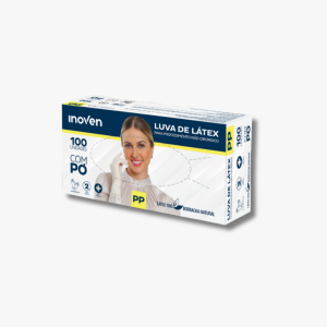 LUVA DE LÁTEX  NATURAL - COM PÓ